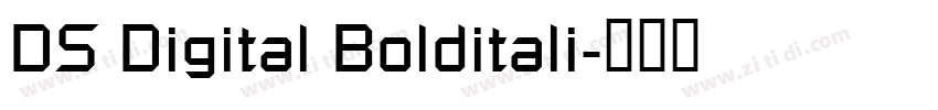 DS Digital Bolditali字体转换